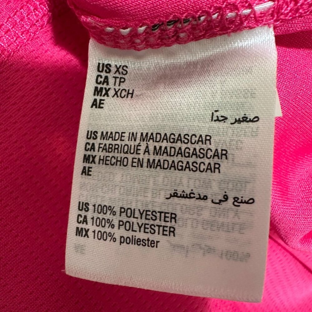Ideology Womens Size XS Fiery Pink Mesh Athletic Athleisure Wicking T-Shirt NWT - Picture 6 of 6